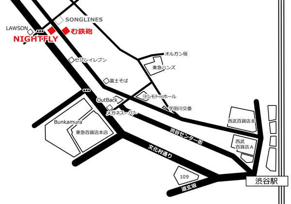 無鉄砲の地図画像